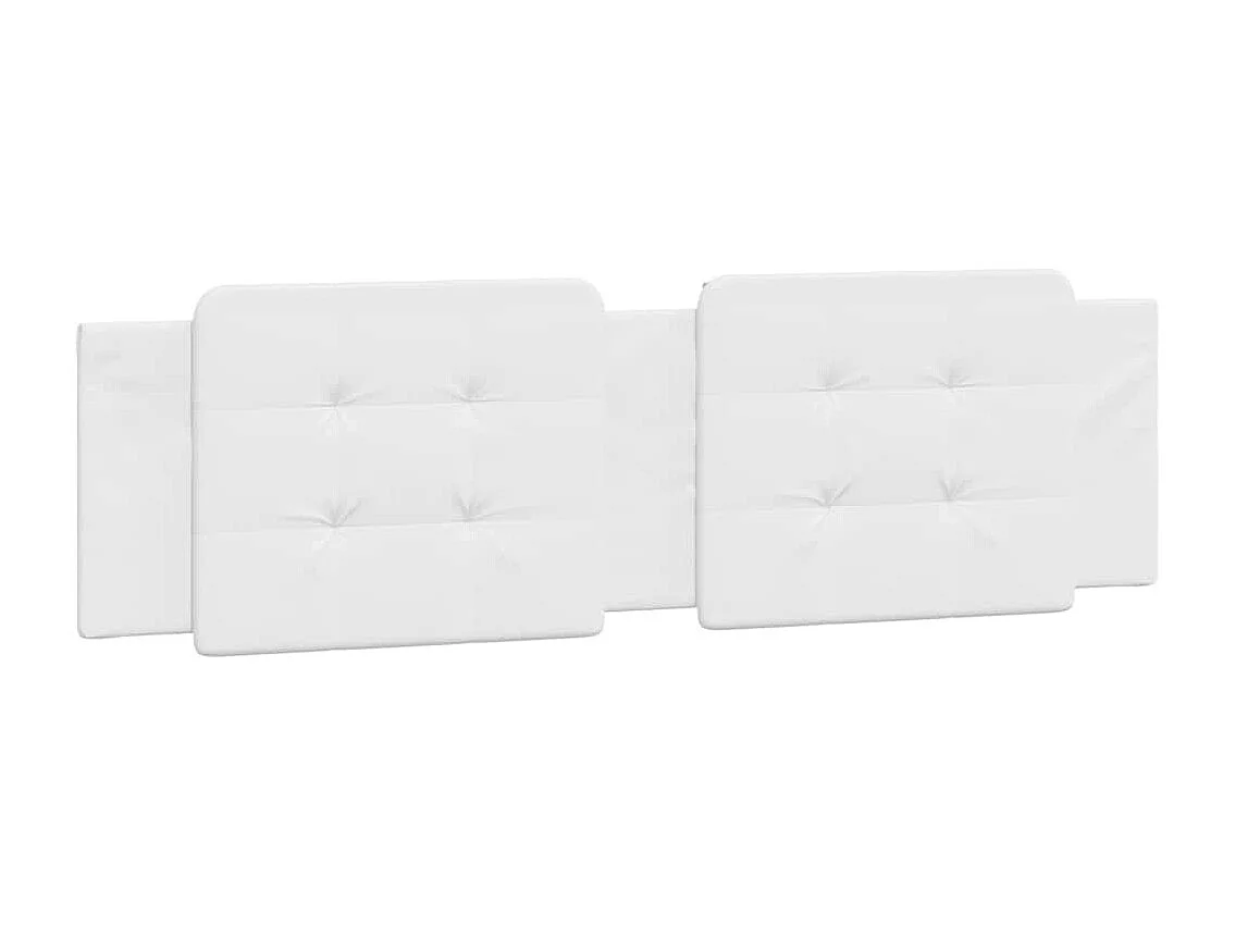 Cadre de lit sans matelas Zadar blanc 180x200 cm similicuir