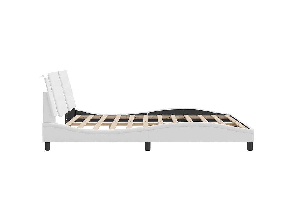 Bedframe zonder matras "Zadar" kunstleer wit 180x200 cm