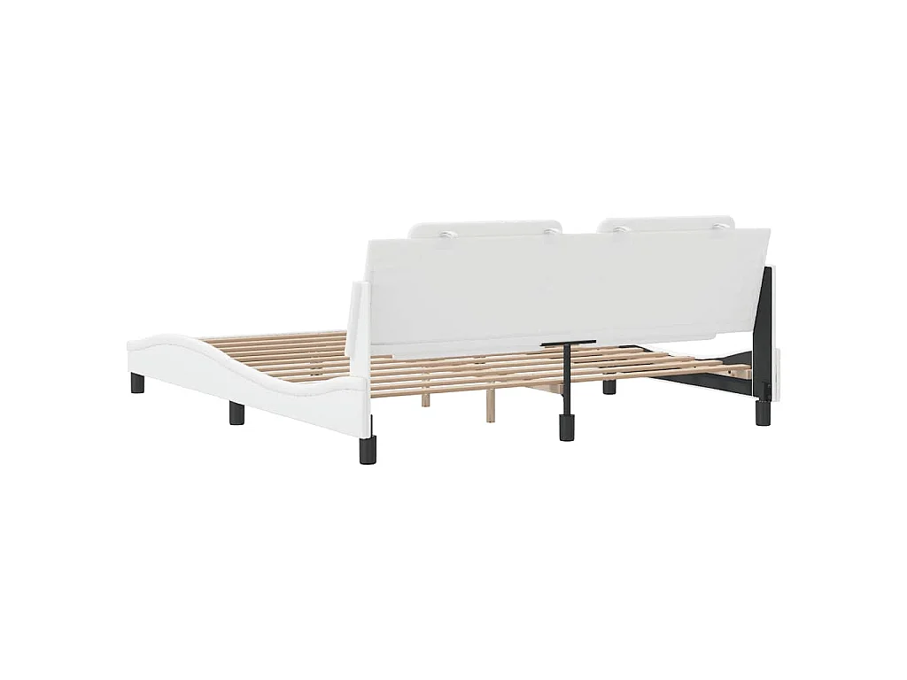 Bedframe zonder matras "Zadar" kunstleer wit 180x200 cm