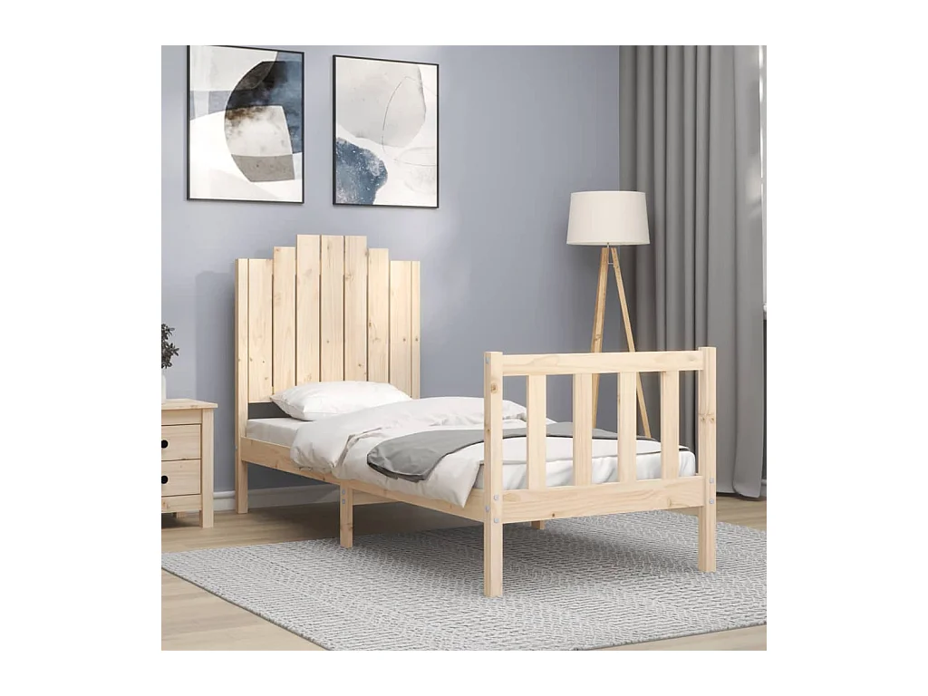 Giroletto con Testiera Small Single in Legno Massello