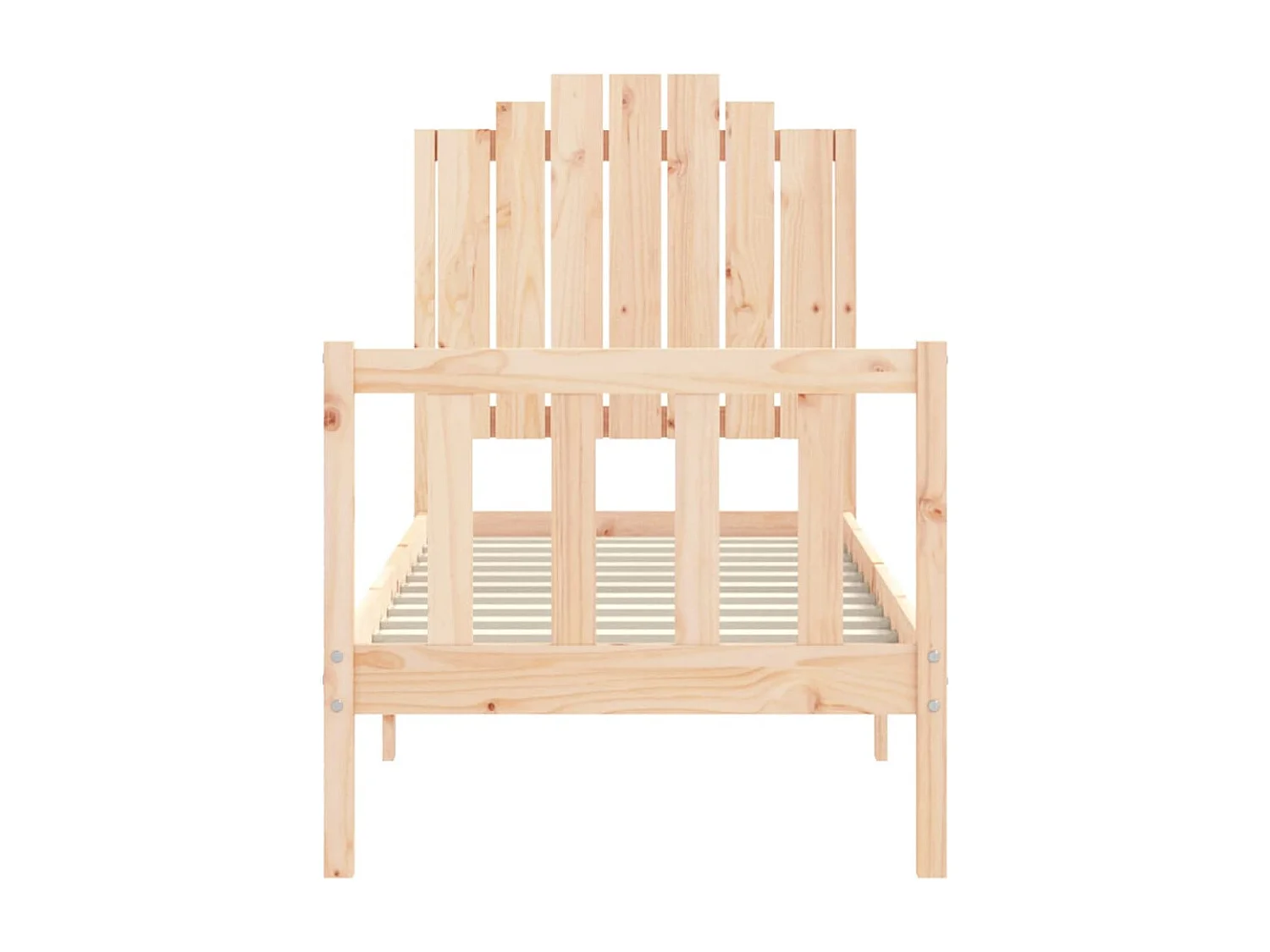 Cadre de lit sans matelas bois de pin massif