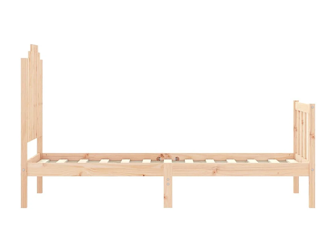 Cadre de lit sans matelas bois de pin massif