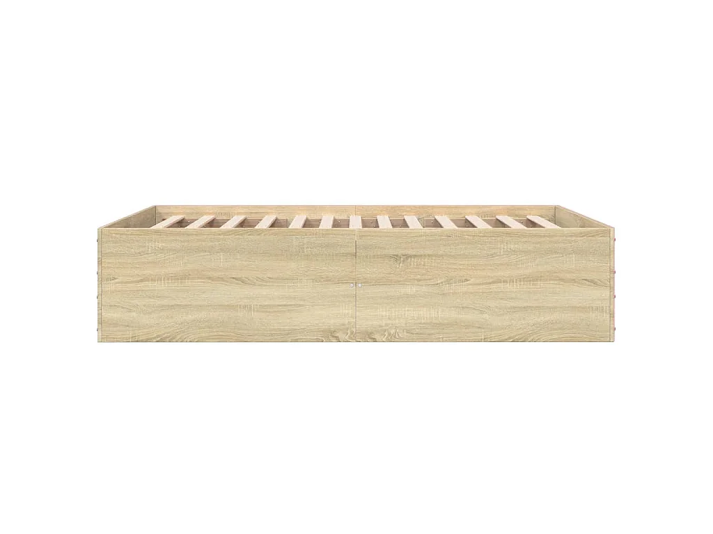 Cadre de lit sans matelas chêne sonoma 120x200 cm