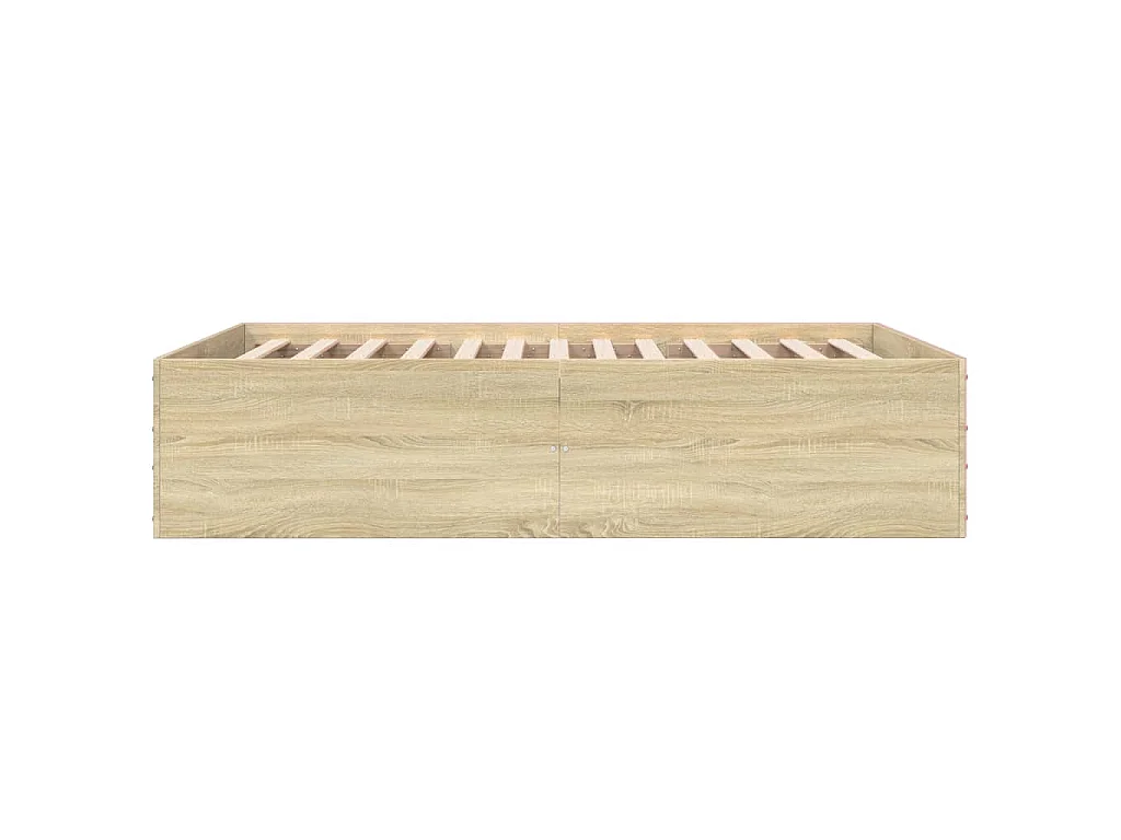 Bedframe bewerkt hout sonoma eikenkleurig 120x200 cm