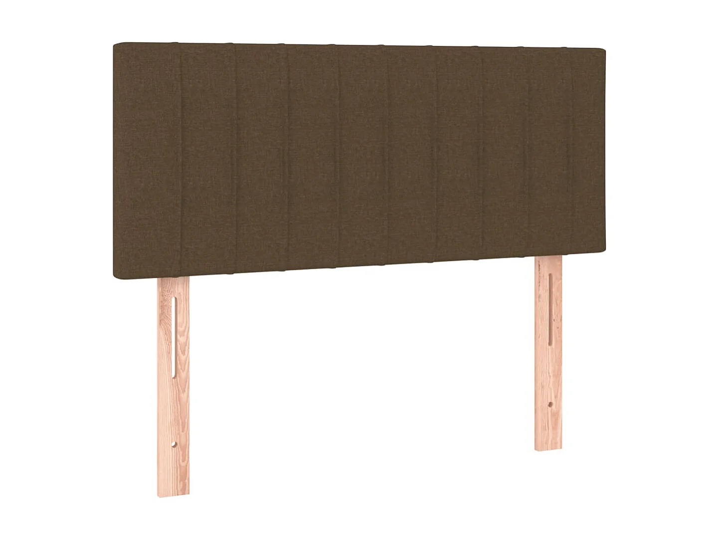 Sommier à lattes de lit et matelas marron foncé 120x190cm tissu