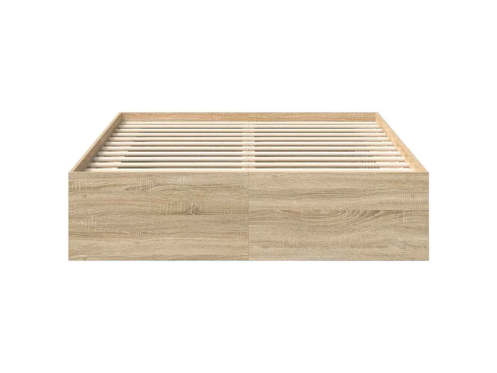 Cadre de lit sans matelas chêne sonoma 150x200 cm