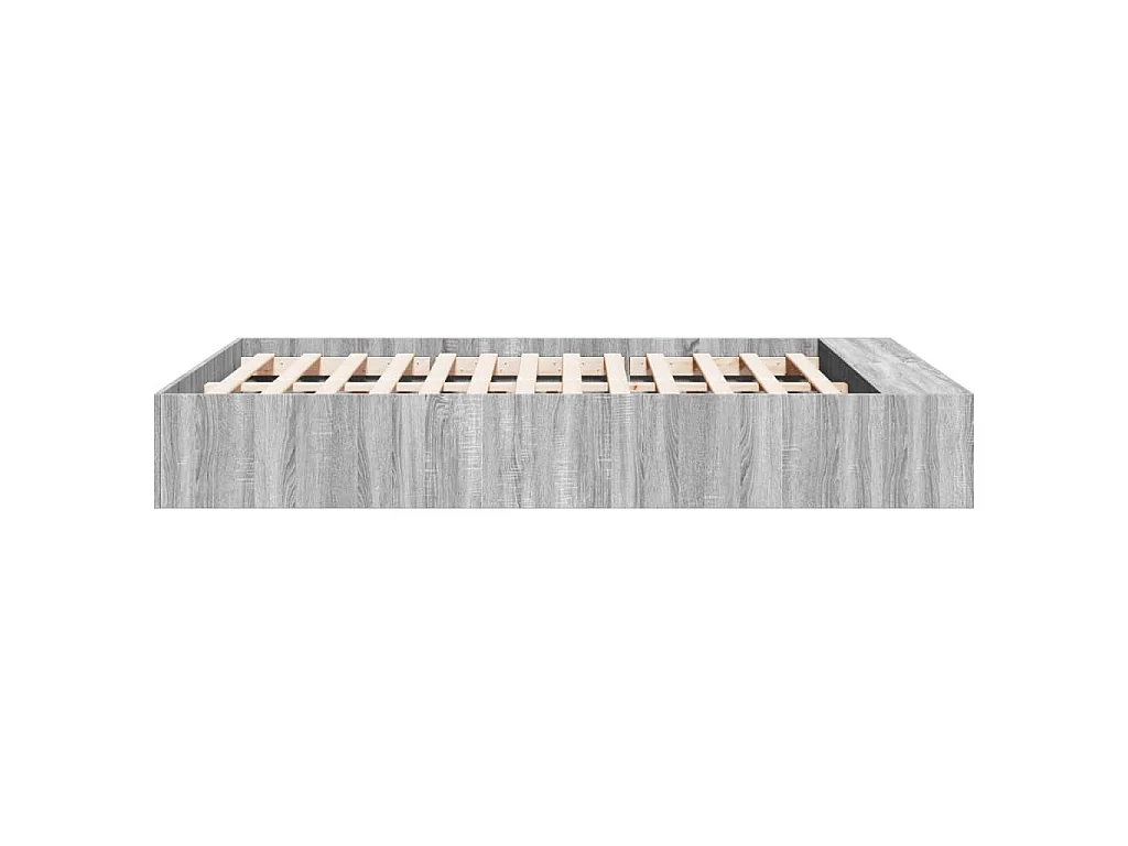 Cadre de lit sans matelas sonoma gris 140x190 cm