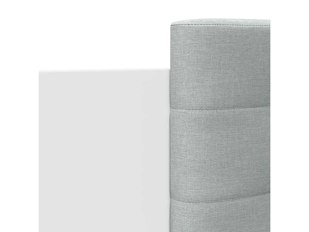 Bettgestell mit Kopfteil und LED-Leuchten Weiß 200x200 cm