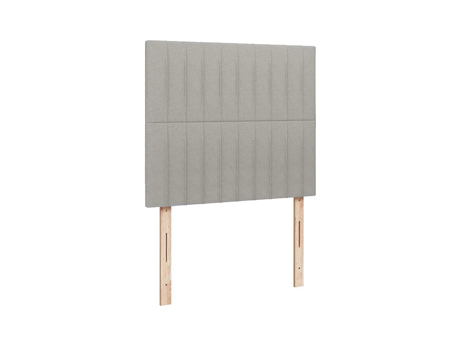Boxspringbett mit Matratze & LED Hellgrau 120x190 cm Stoff