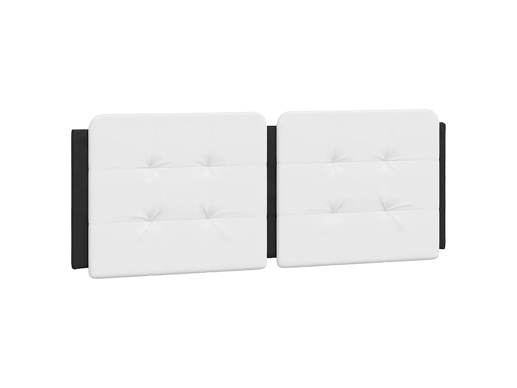 Bedframe met LED zonder matras "Zadar" zwart en wit 140x200 cm