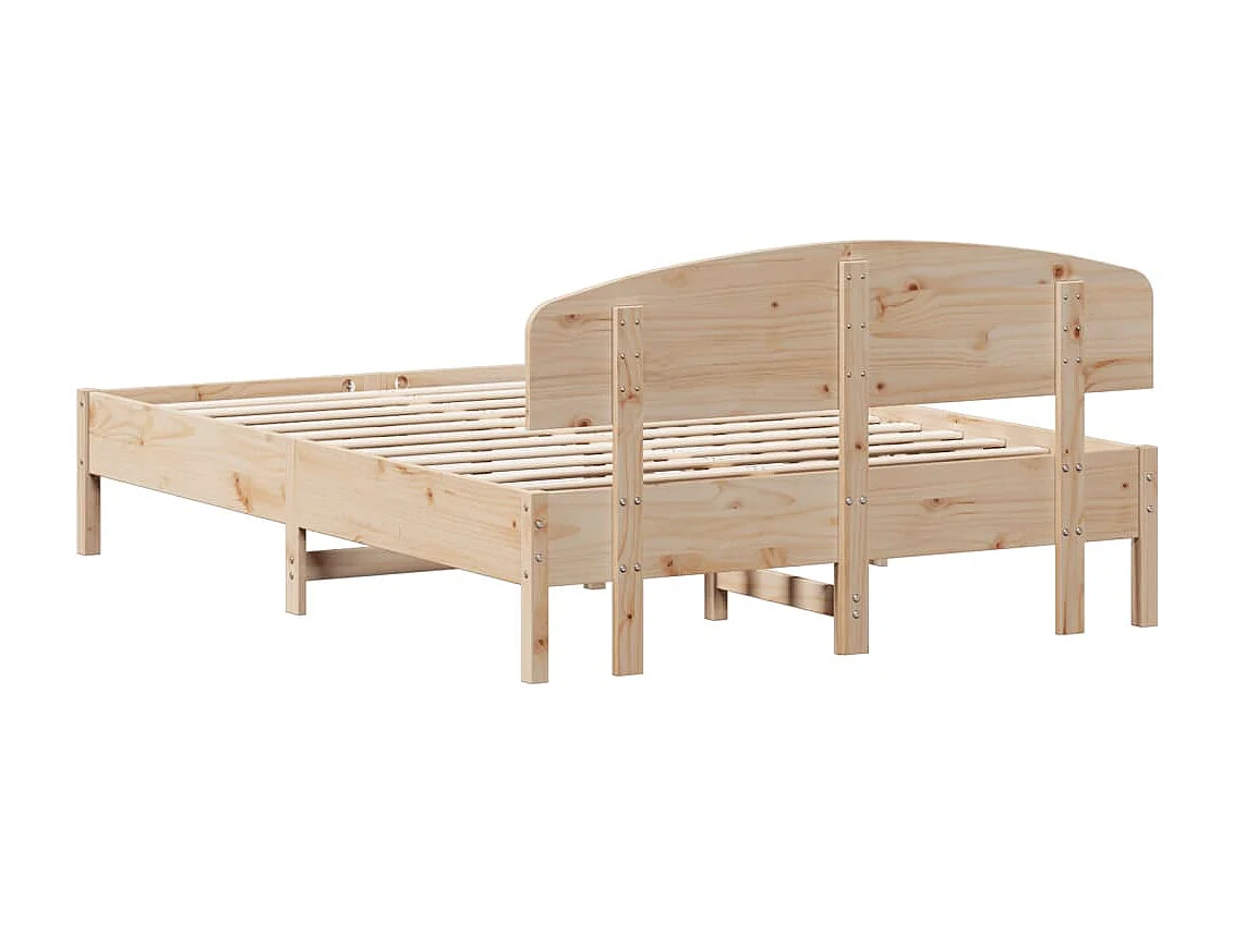 Cadre de lit sans matelas 120x200 cm bois de pin massif