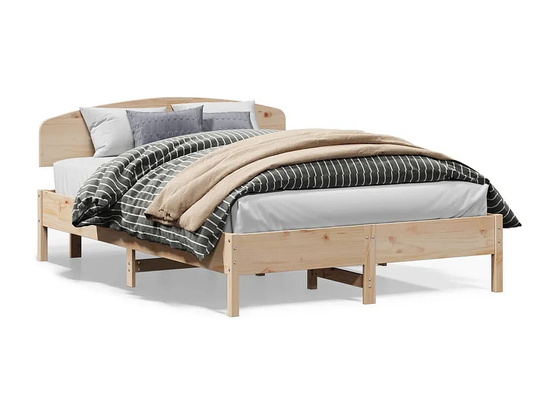 Bedframe zonder matras massief grenenhout 120x200 cm
