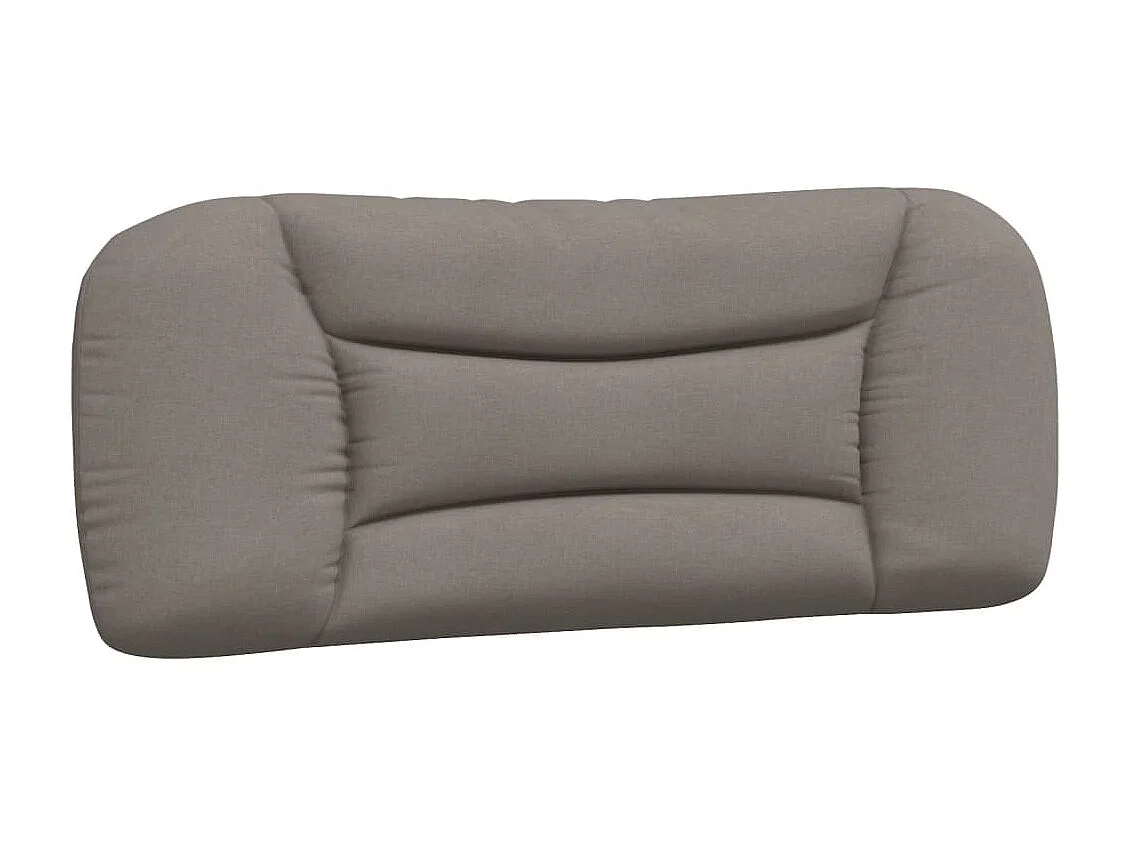 Bed met matras "Hvar" stof taupe 100x200 cm