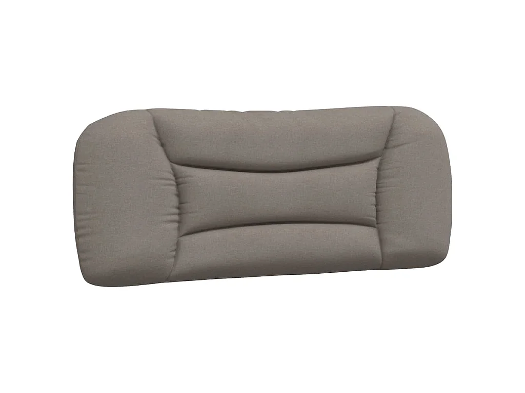 Bett mit Matratze "Hvar" Taupe 100x200 cm Stoff