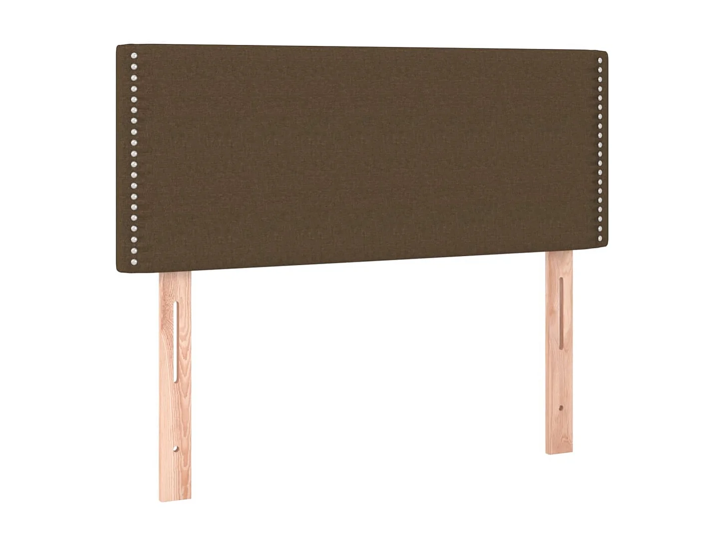 Giroletto a Molle con Materasso Marrone Scuro 120x190cm Tessuto