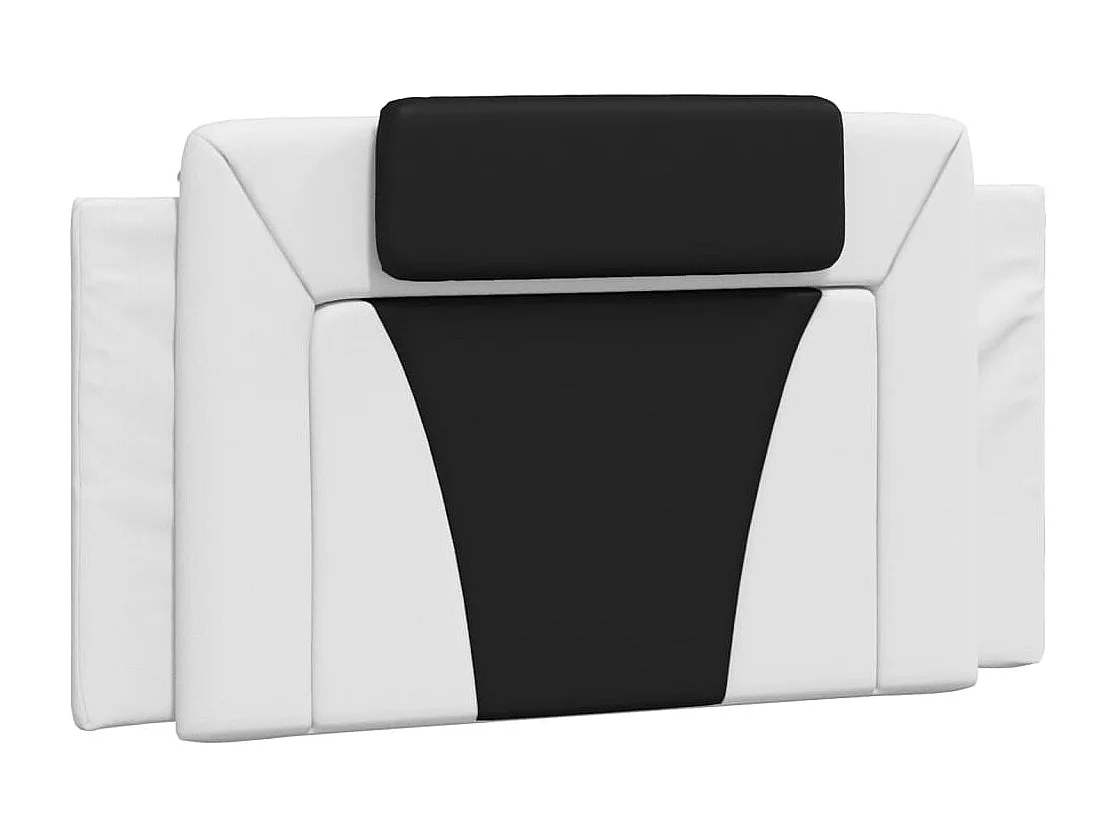 Cadre de lit Viana avec LED sans matelas blanc et noir 100x200 cm