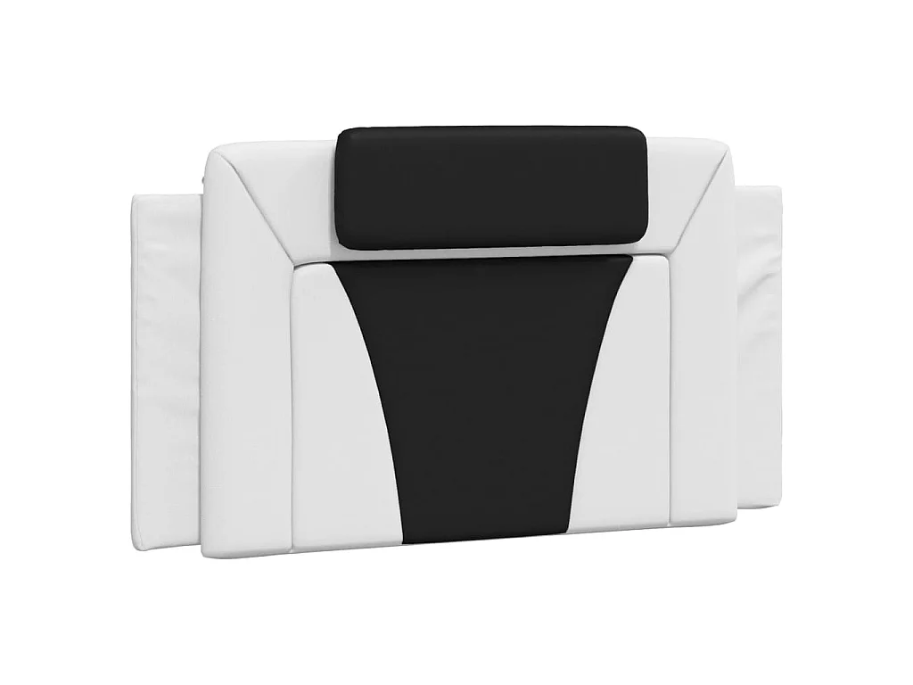 Bedframe "Viana" met LED zonder matras wit en zwart 100x200 cm