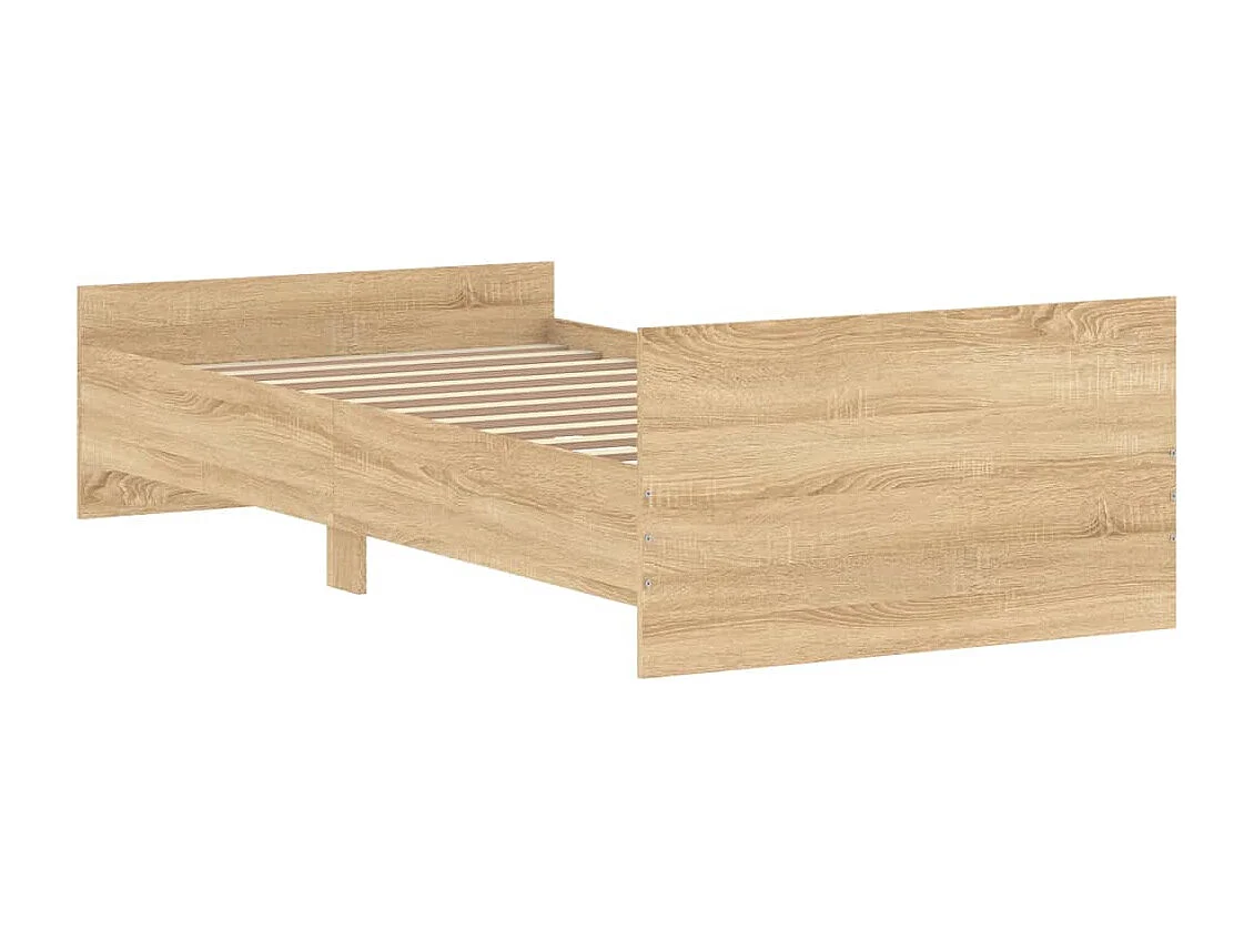 Bedframe zonder matras hout sonoma eikenkleurig 90x200 cm