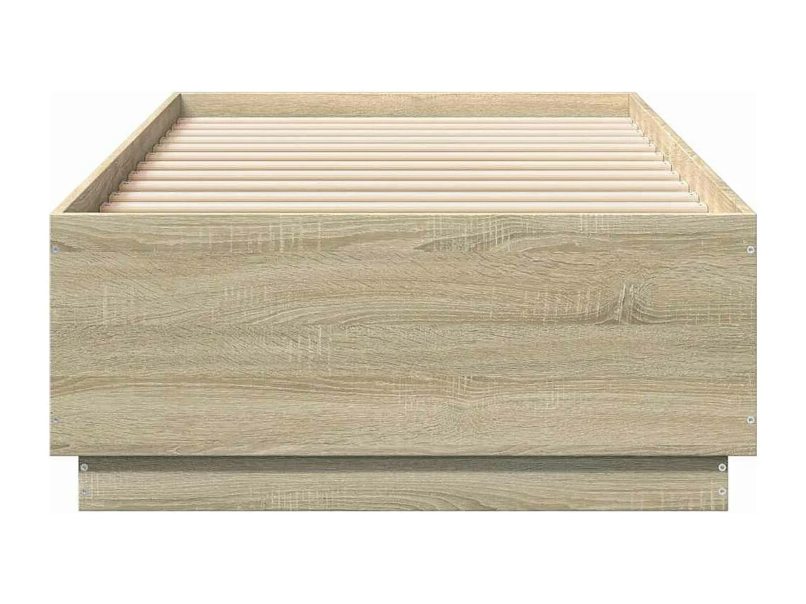 Cadre de lit sans matelas chêne sonoma 100x200 cm