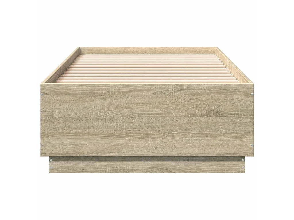 Cadre de lit sans matelas chêne sonoma 100x200 cm