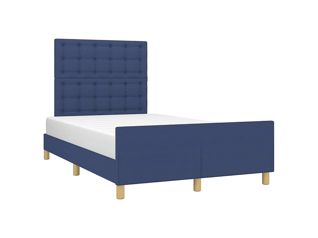 Bedframe zonder matras 120x190 cm stof blauw