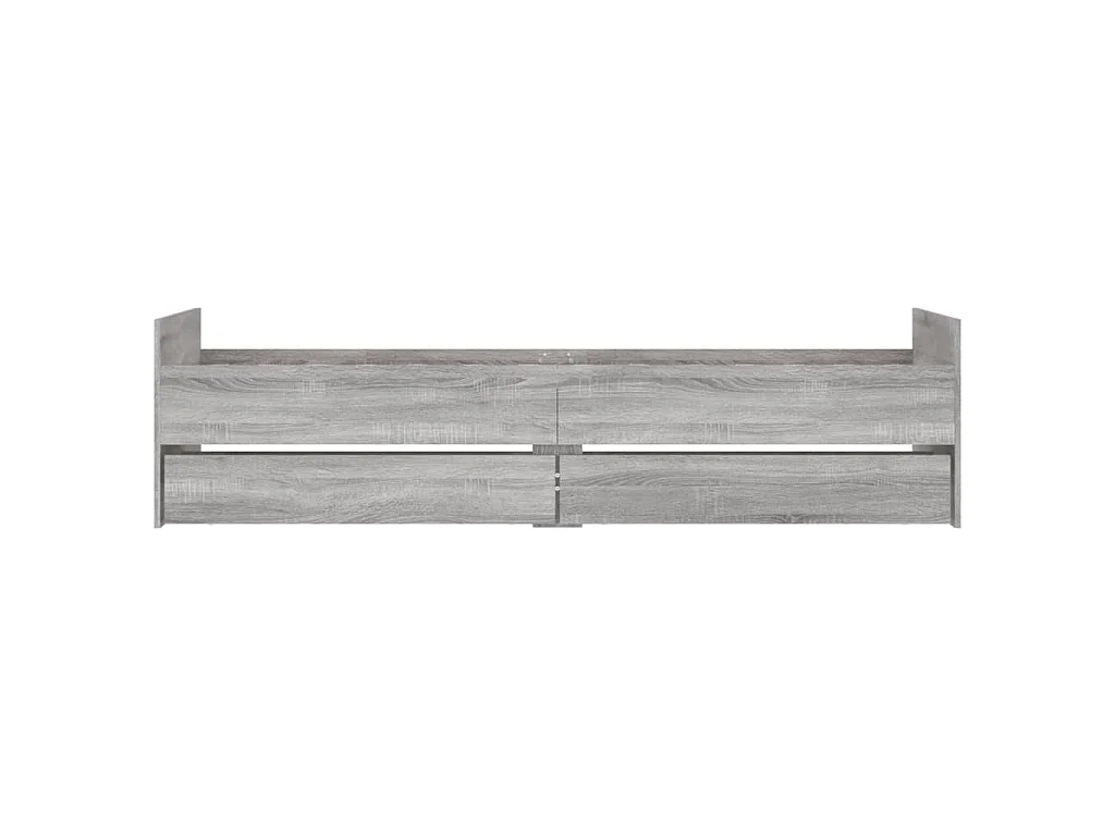 Giroletto con Cassetti Grigio Sonoma 75x190 cm Small Single