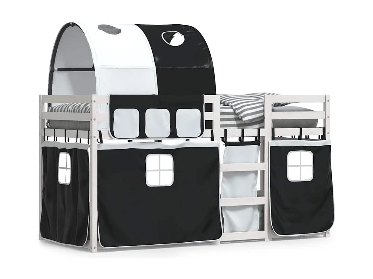 Lit superposé sans matelas 90x190 cm bois de pin massif