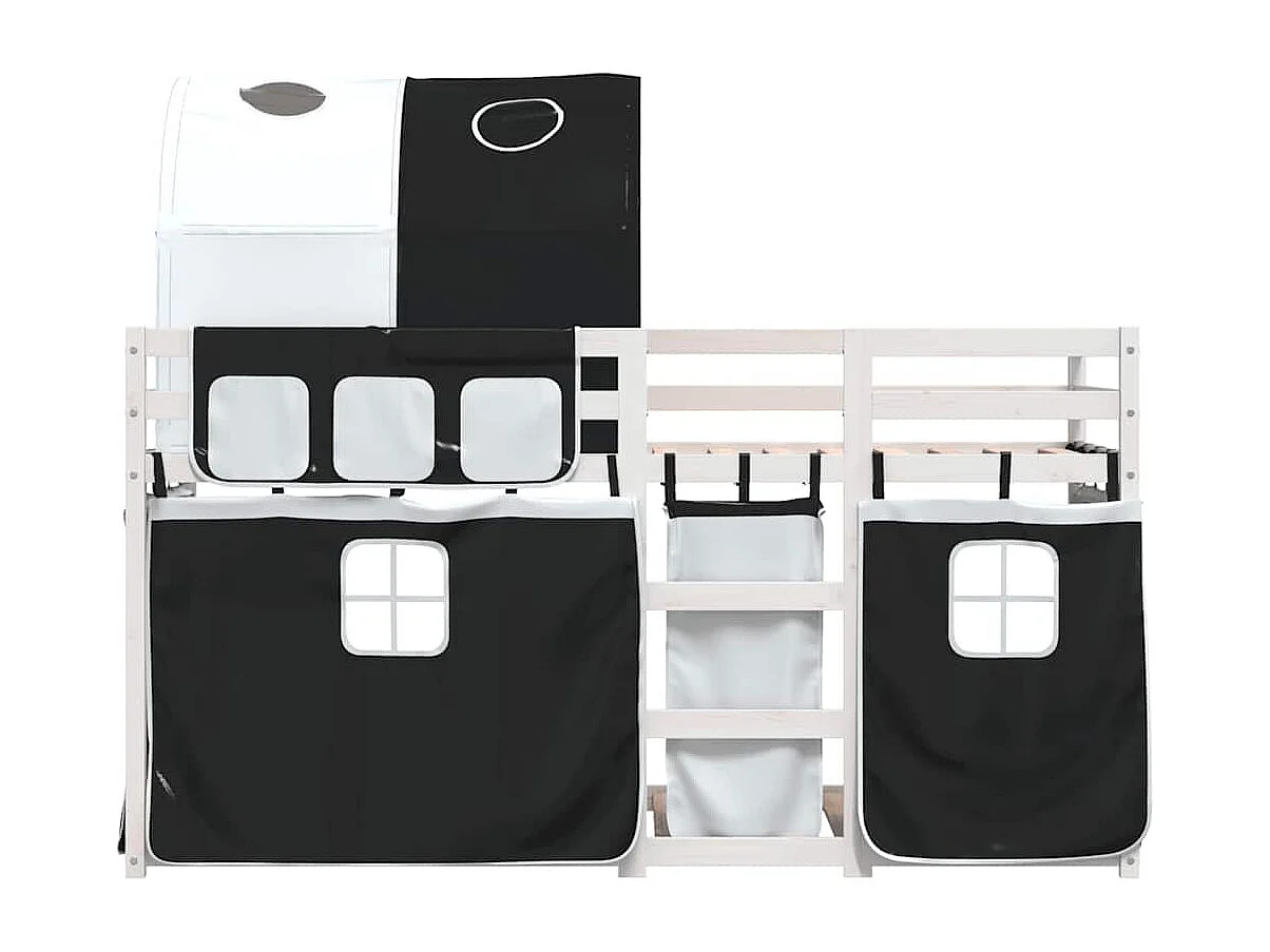 Lit superposé sans matelas 90x190 cm bois de pin massif