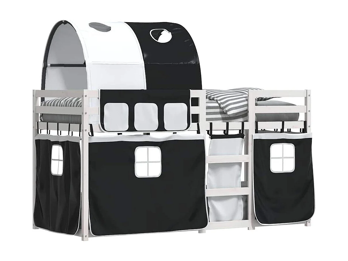 Lit superposé sans matelas 90x190 cm bois de pin massif