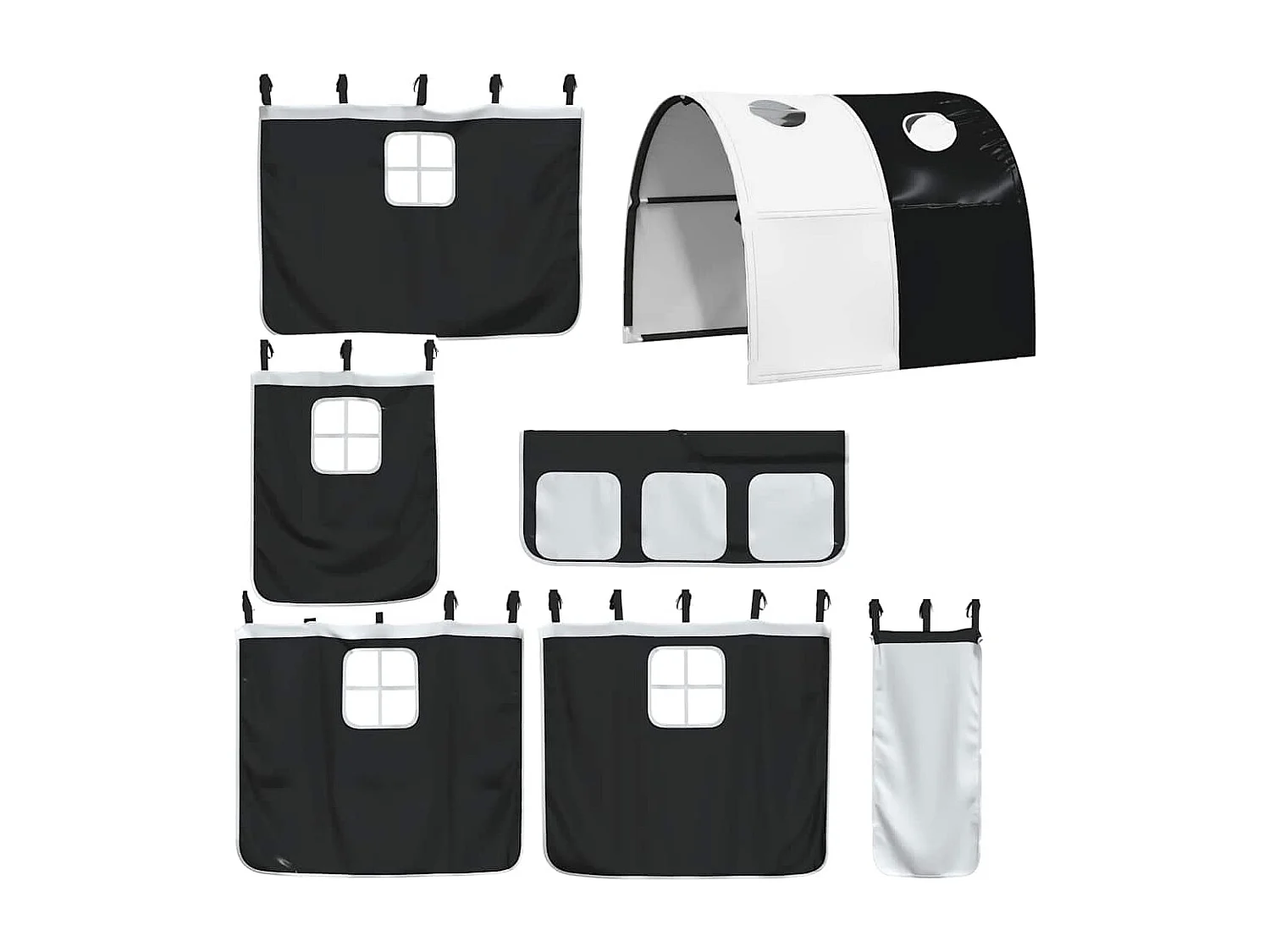 Lit superposé sans matelas 90x190 cm bois de pin massif