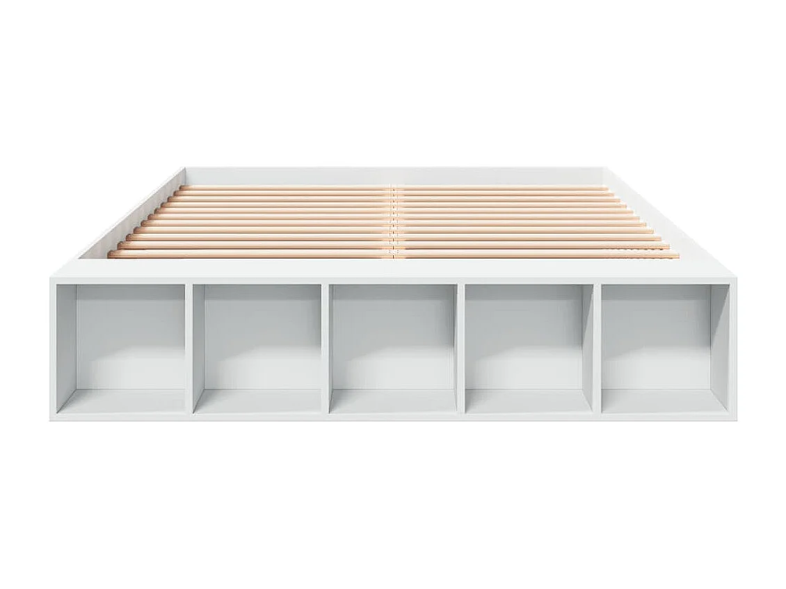 Cadre de lit sans matelas blanc 160x200 cm