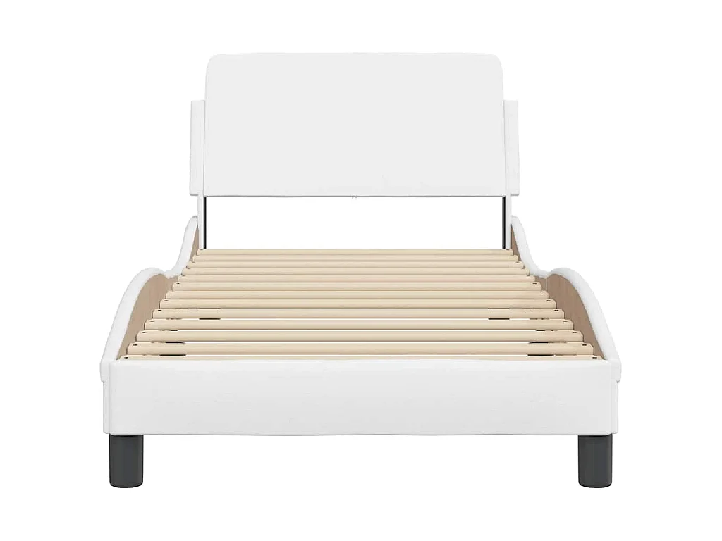 Cadre de lit Dover blanc 90x200 cm similicuir