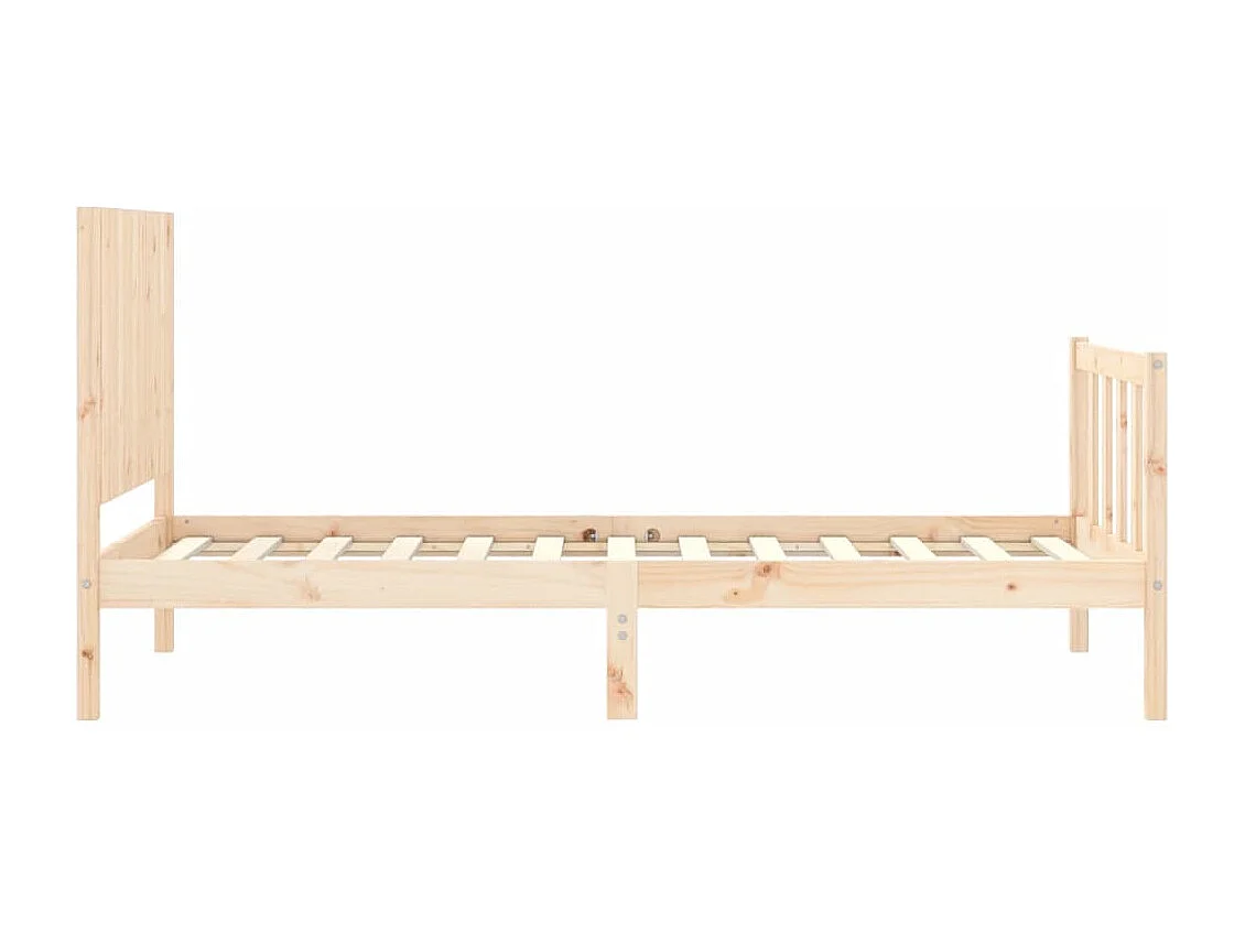 Cadre de lit sans matelas 100x200 cm bois massif de pin