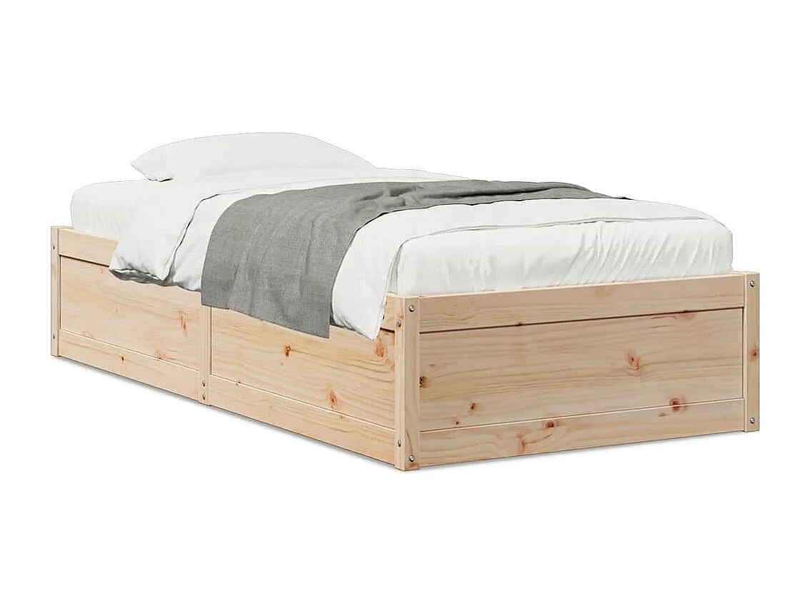Bedframe zonder matras massief grenenhout 90x200 cm