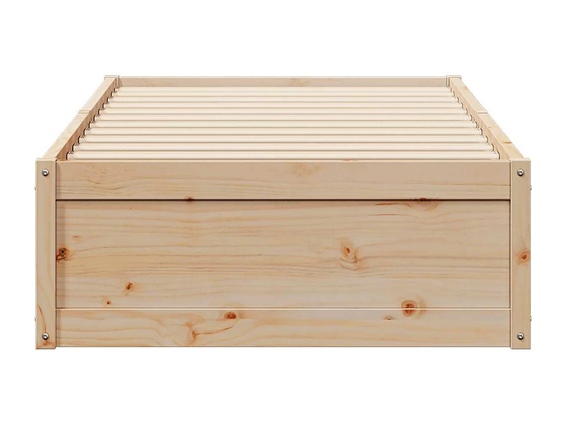 Cadre de lit sans matelas 90x200 cm bois de pin massif