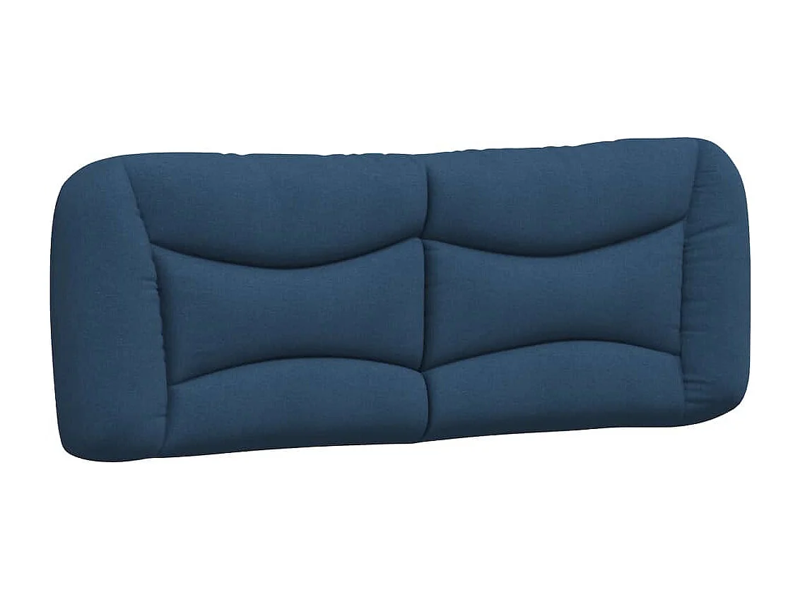 Cadre de lit avec LED sans matelas Hvar bleu 140x200 cm tissu