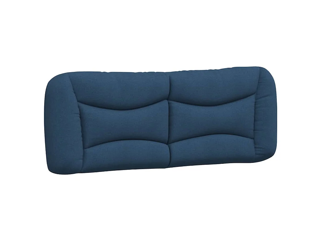 Cadre de lit avec LED sans matelas Hvar bleu 140x200 cm tissu