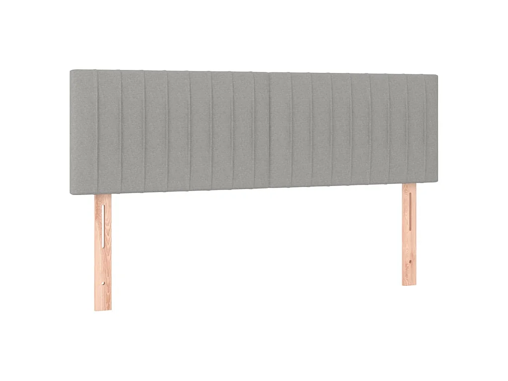 Giroletto a Molle con Materasso Grigio Chiaro 140x190cm Tessuto