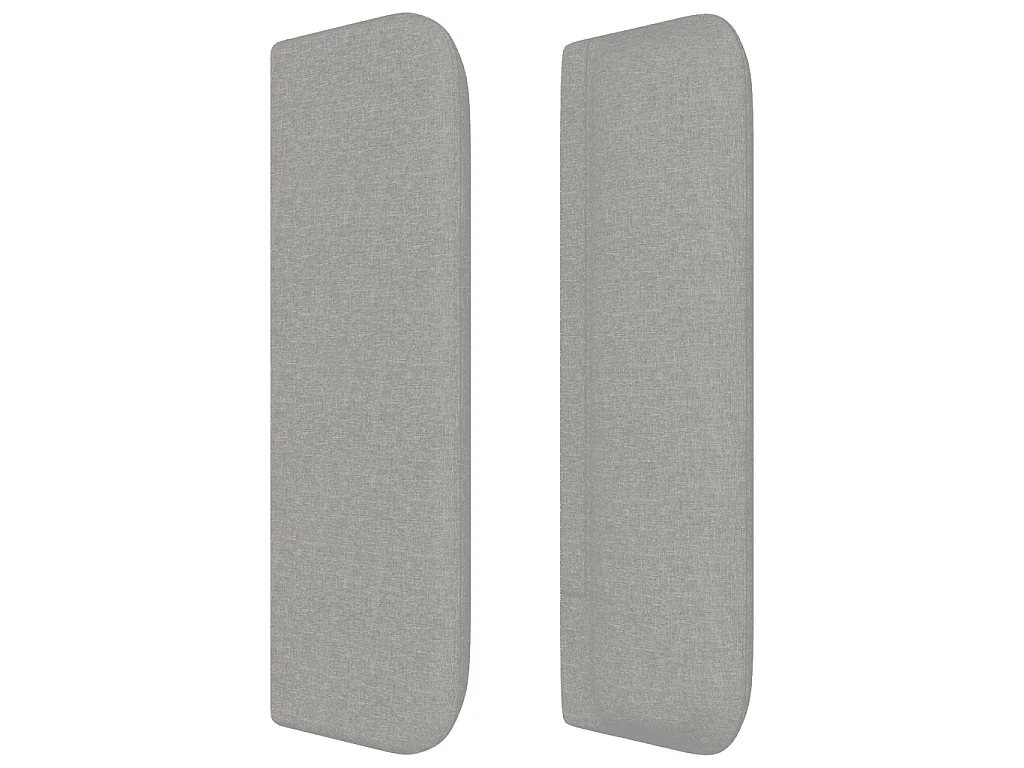 Boxspringbett mit Matratze Hellgrau 140x190 cm Stoff