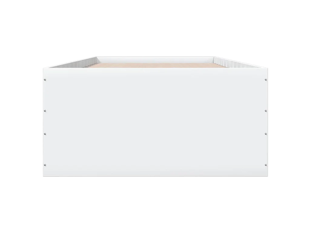 Cadre de lit sans matelas blanc 90x190 cm