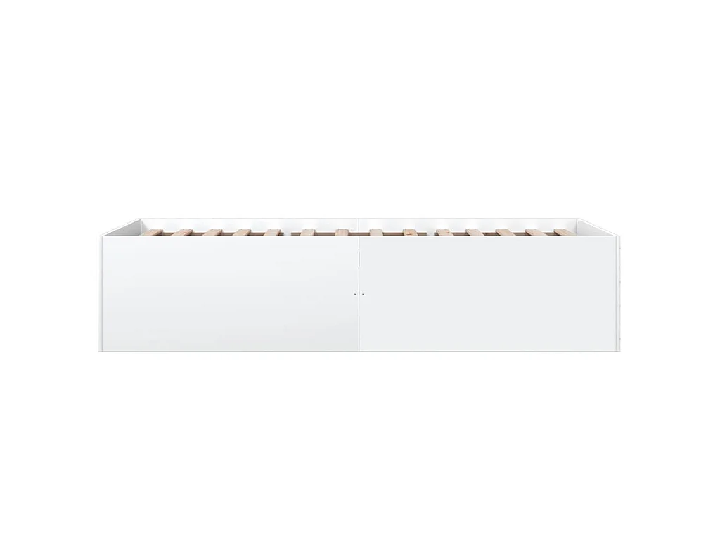 Cadre de lit sans matelas blanc 90x190 cm