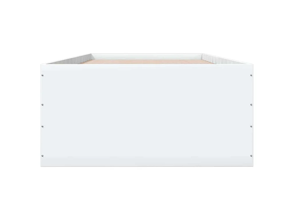 Bedframe bewerkt hout wit 90x190 cm