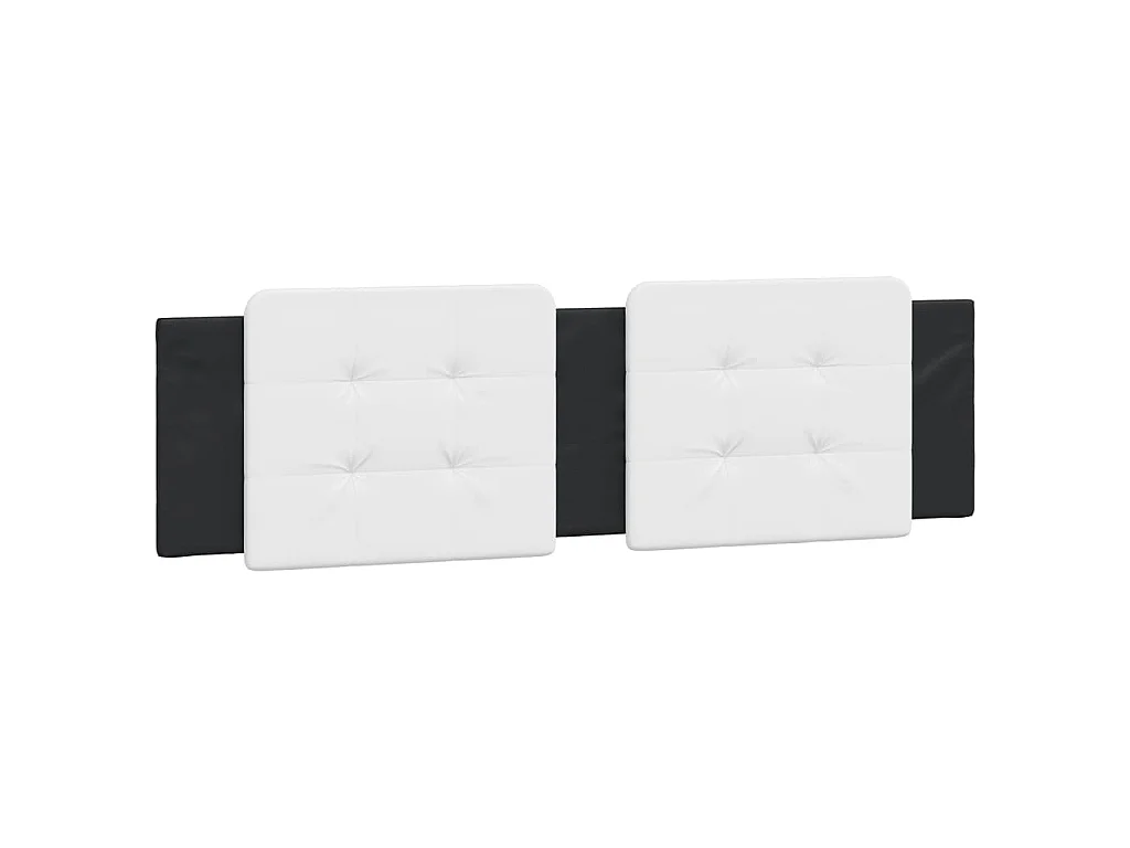 Bedframe met LED zonder matras "Zadar" zwart en wit 180x200 cm