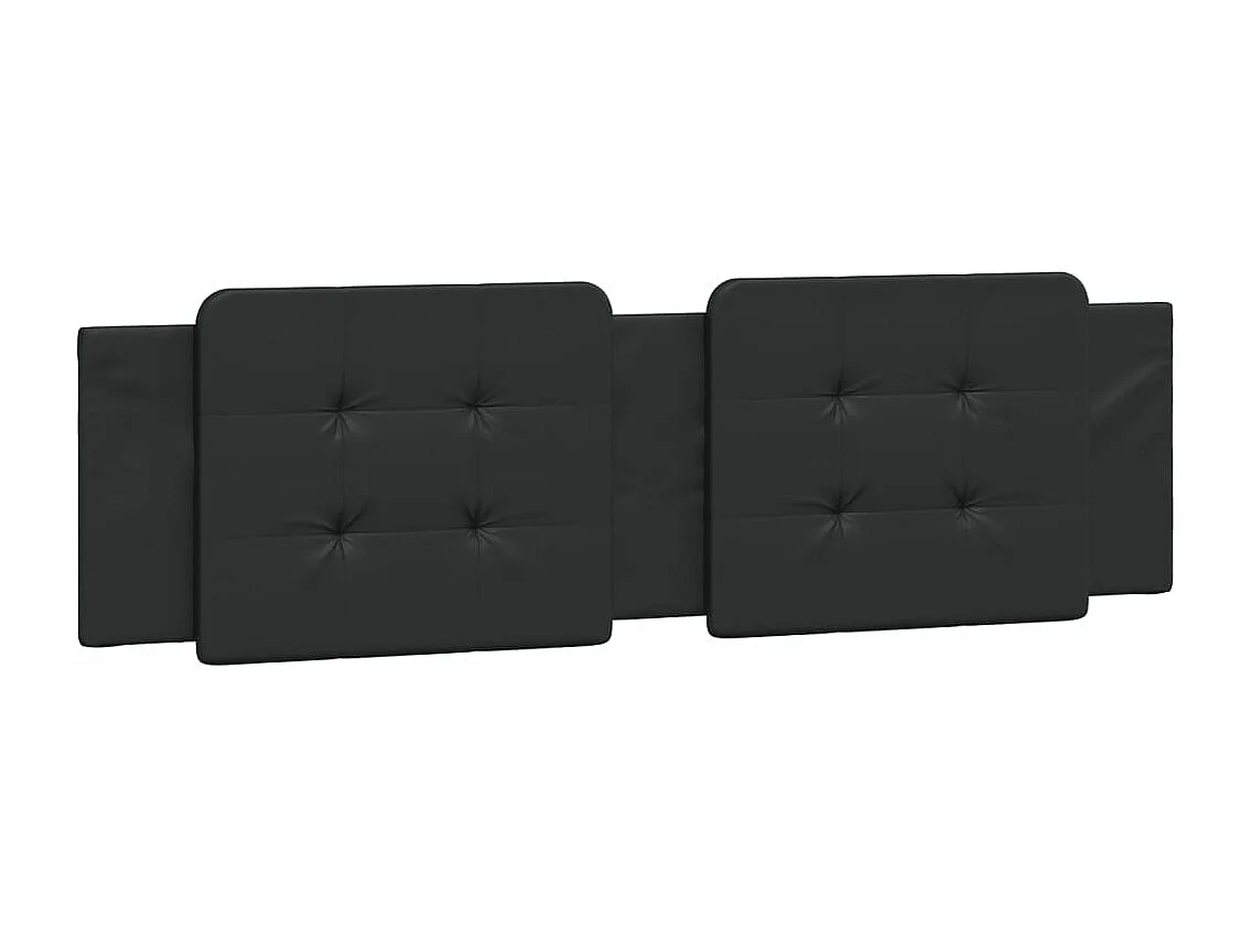 Estructura de cama con LED sin colchón Zadar negro 180x200cm