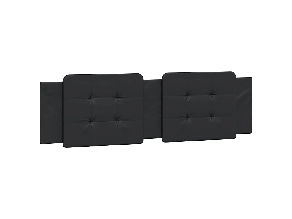 Cadre de lit avec LED sans matelas Zadar noir 180x200 cm