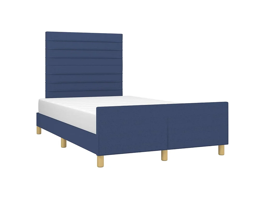 Bedframe zonder matras 120x190 cm stof blauw