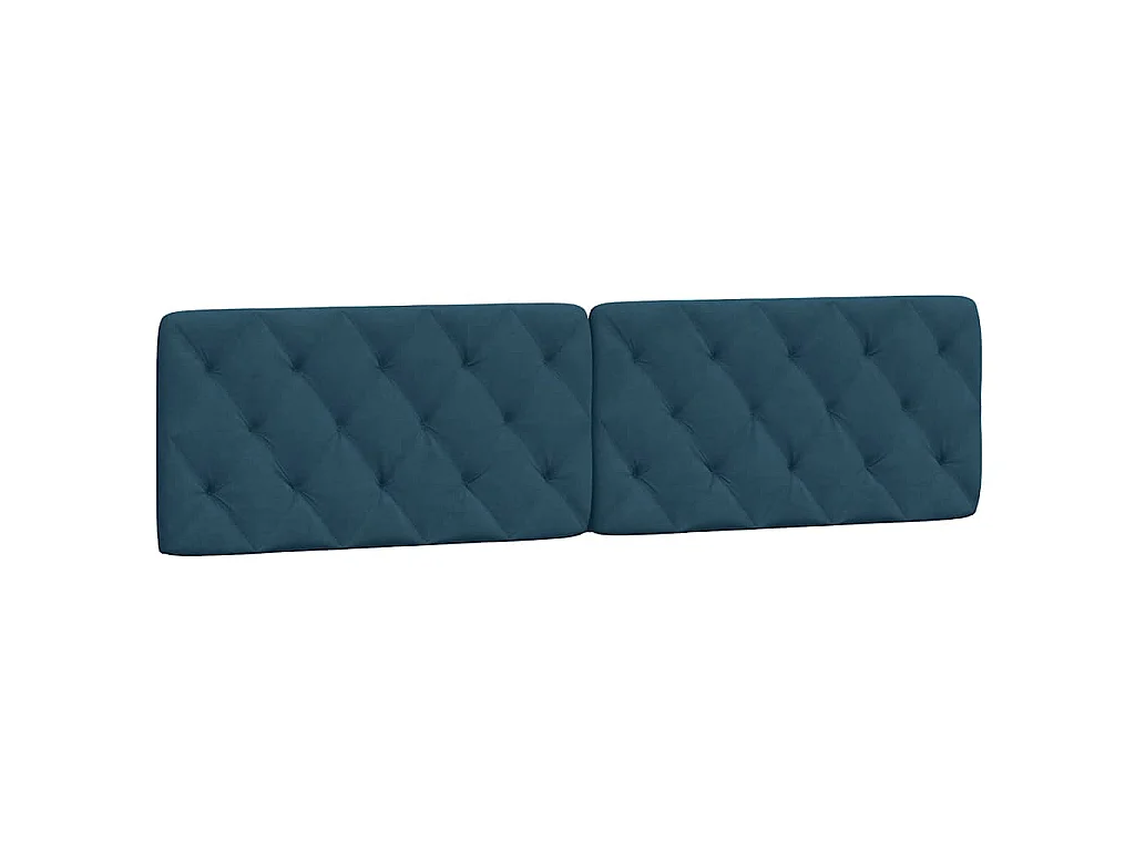Cama con colchón terciopelo azul oscuro 200x200 cm