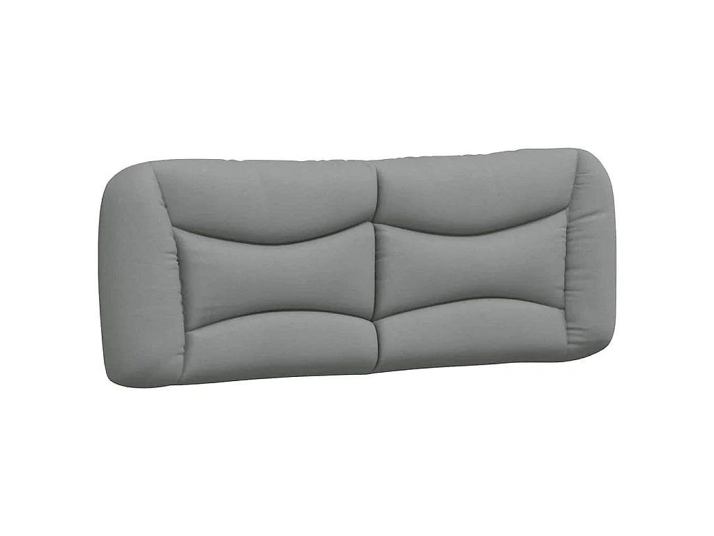 Cadre de lit sans matelas Hvar gris clair 140x200 cm tissu