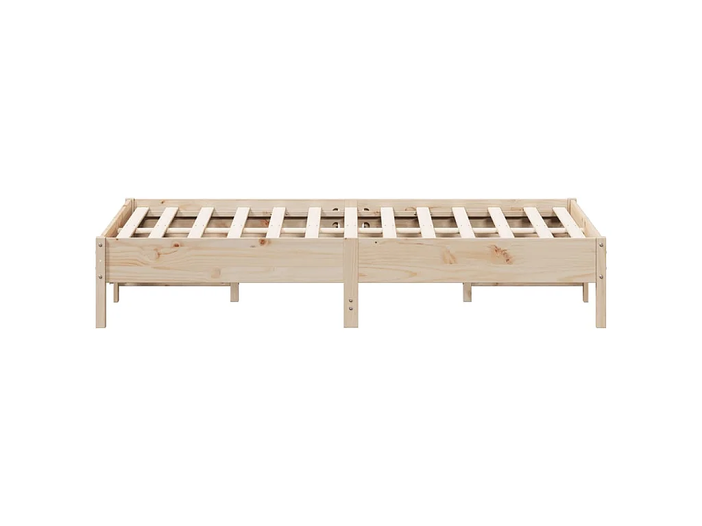 Cadre de lit sans matelas 120x200 cm bois de pin massif
