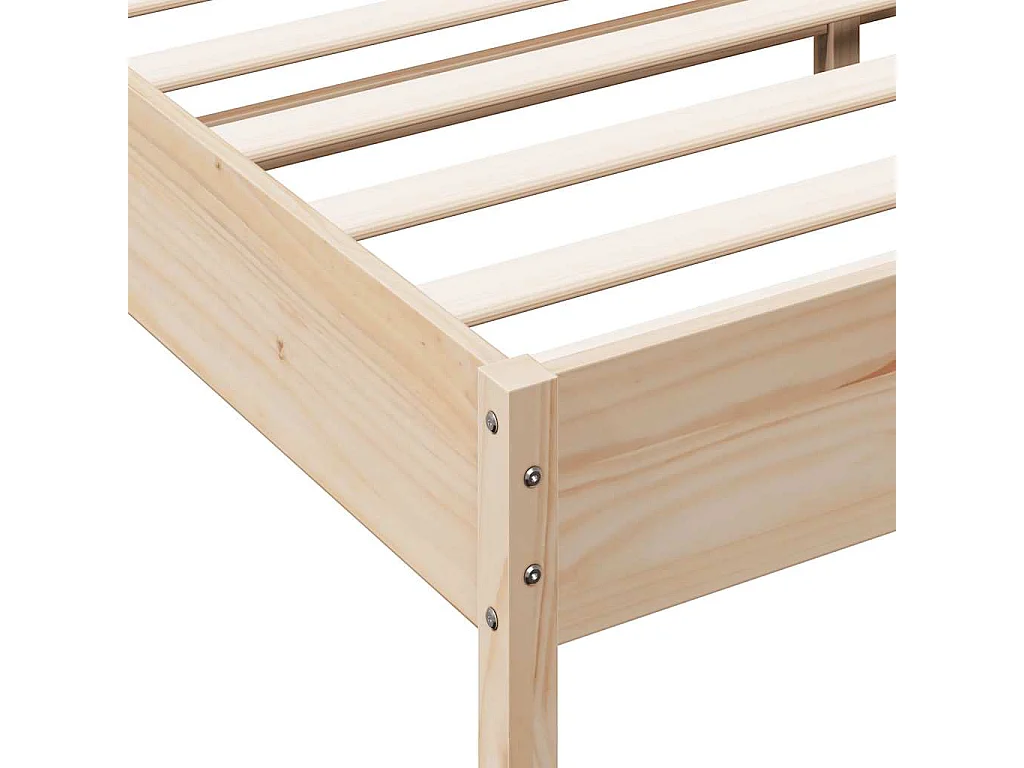 Cadre de lit sans matelas 120x200 cm bois de pin massif